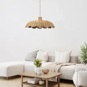 Homeko Creative Decor Rattan Woven Pendant Light