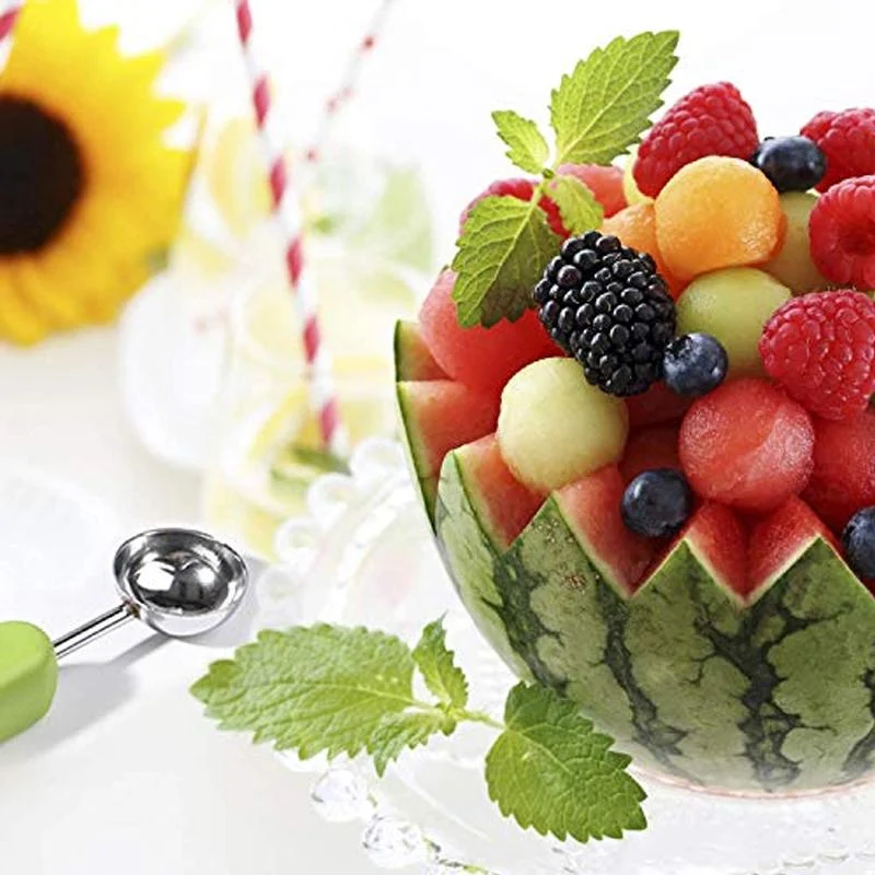 4 In 1 Stainless Steel Fruit Melon Baller Scooper Set -  - #tag1#