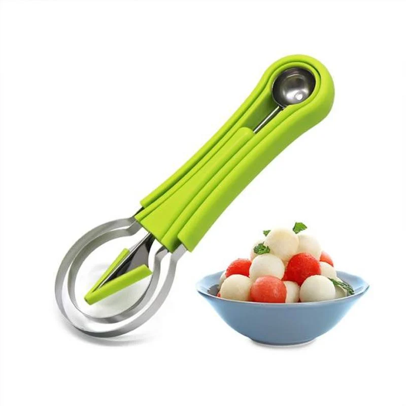 4 In 1 Stainless Steel Fruit Melon Baller Scooper Set -  - #tag1#