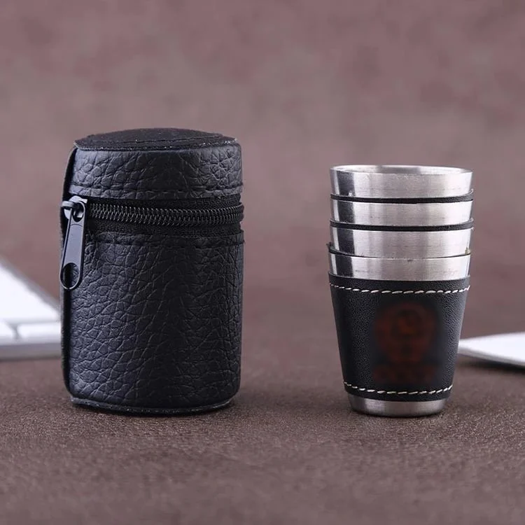 4 Packs Stackable Stainless Steel Cups Set -  - #tag1#