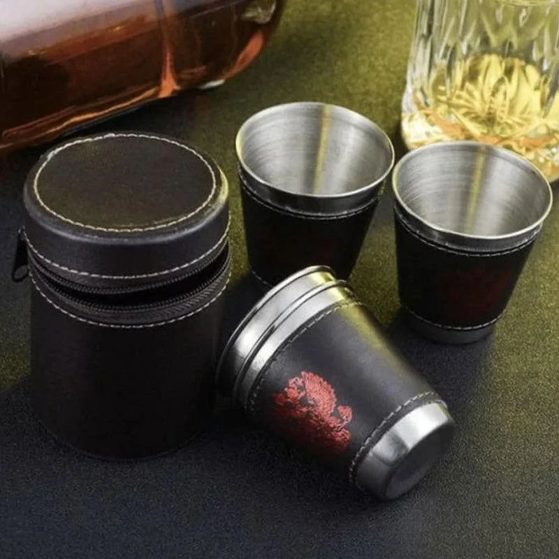 4 Packs Stackable Stainless Steel Cups Set -  - #tag1#