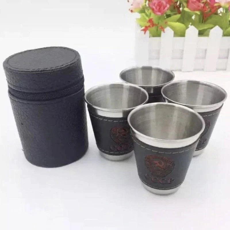 4 Packs Stackable Stainless Steel Cups Set -  - #tag1#