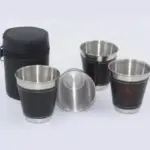 4 Packs Stackable Stainless Steel Cups Set tag1