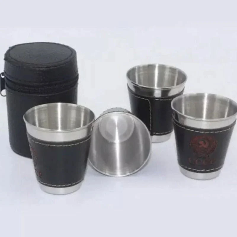 4 Packs Stackable Stainless Steel Cups Set -  - #tag1#