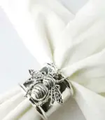 4 Pcs Bee Napkin Rings 5.5cm tag1
