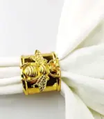 4 Pcs Bee Napkin Rings 5.5cm tag1
