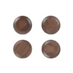 4 Piece Black Walnut Wooden Dinner Set tag1