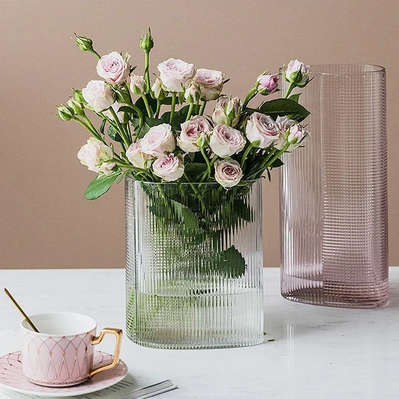 4 Piece Modern Nordic Style Cylindrical Glass Vases -  - #tag1#