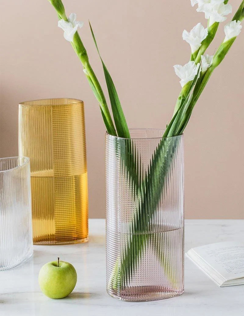 4 Piece Modern Nordic Style Cylindrical Glass Vases -  - #tag1#