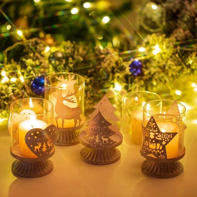 4 Piece Vintage Antique Pillar Candlestick Set -  - #tag1#