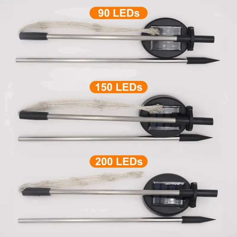 4 Pieces Outdoor Solar Garden Fireworks Lights tag1