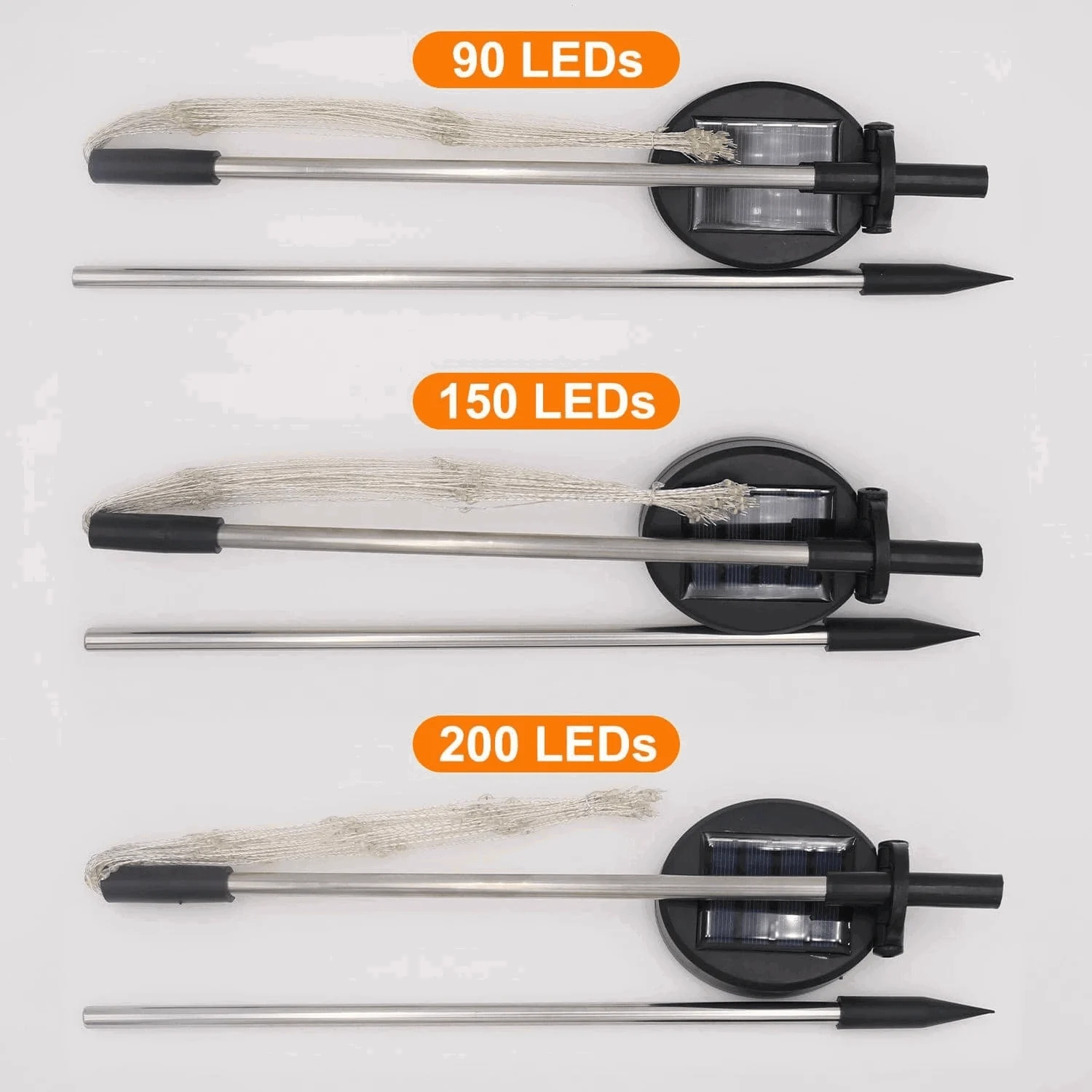 4 Pieces Outdoor Solar Garden Fireworks Lights -  - #tag1#