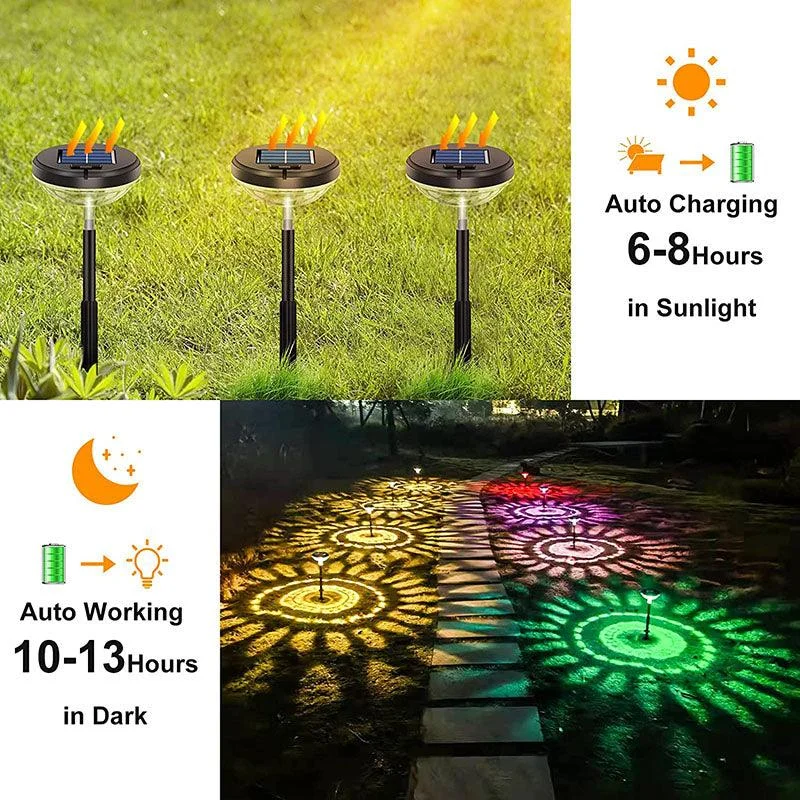 4 Pieces Solar Landscape Path Lighting for Outdoor -  - #tag1#