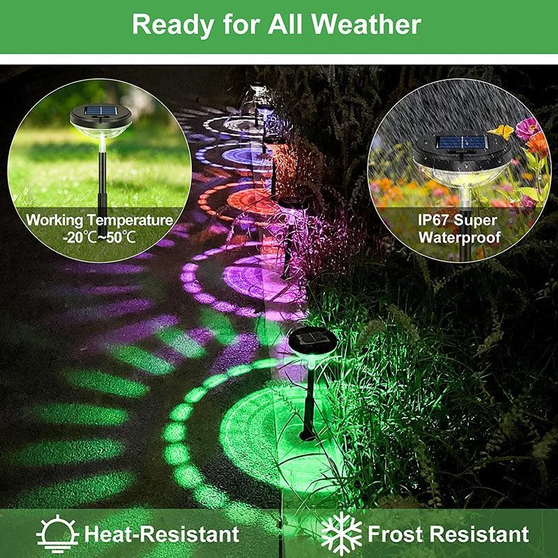 4 Pieces Solar Landscape Path Lighting for Outdoor -  - #tag1#