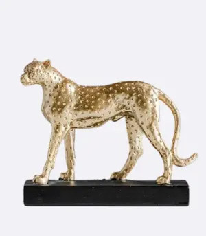 Resin Sculpture Leopard 18 cm