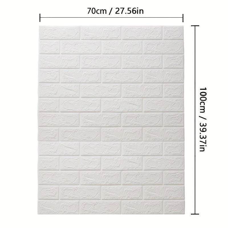 5/10pcs DIY 3D Foam Wall Sticker, Brick Grain Wallpaper -  - #tag1#