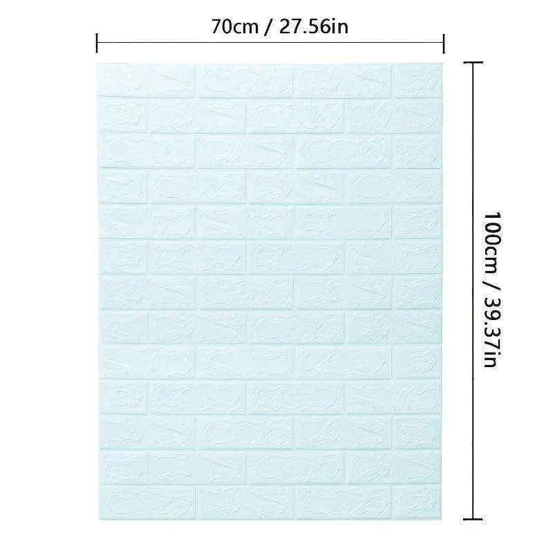5/10pcs DIY 3D Foam Wall Sticker, Brick Grain Wallpaper -  - #tag1#