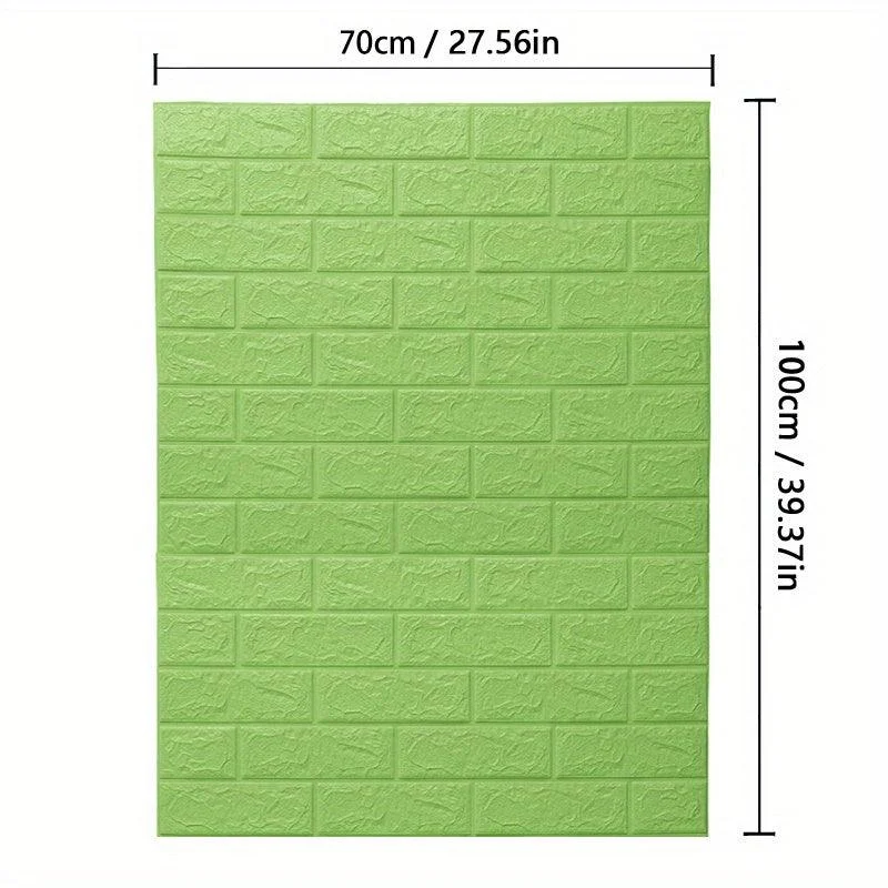 5/10pcs DIY 3D Foam Wall Sticker, Brick Grain Wallpaper -  - #tag1#