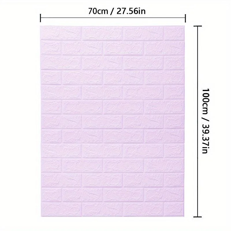 5/10pcs DIY 3D Foam Wall Sticker, Brick Grain Wallpaper -  - #tag1#