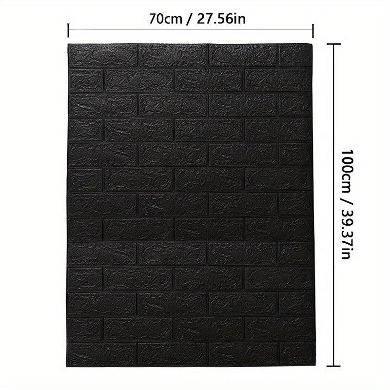 5/10pcs DIY 3D Foam Wall Sticker, Brick Grain Wallpaper -  - #tag1#