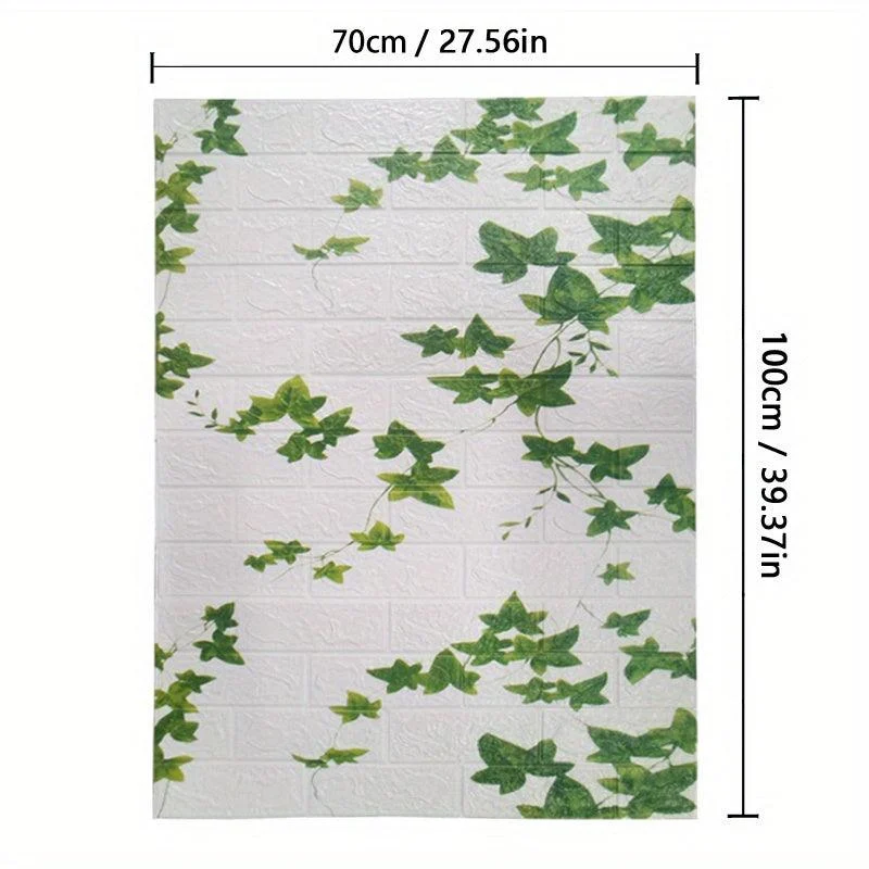 5/10pcs DIY 3D Foam Wall Sticker, Brick Grain Wallpaper -  - #tag1#