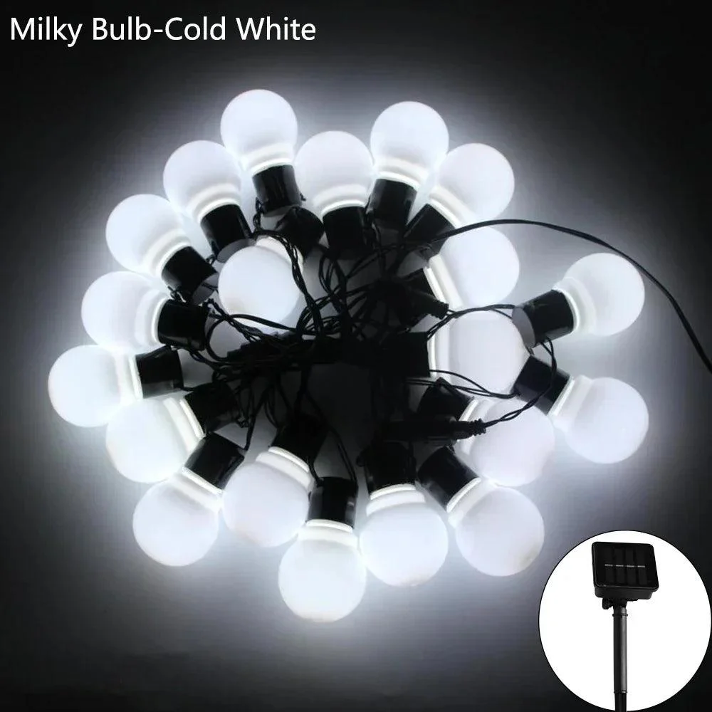 5 7 11m Led Globe Solar Fairy String Lights Christmas Garland Street Wedding Bulb Lamps Outdoor 0d47a0f7 D0fa 48ae A49c 7cbab9345e01