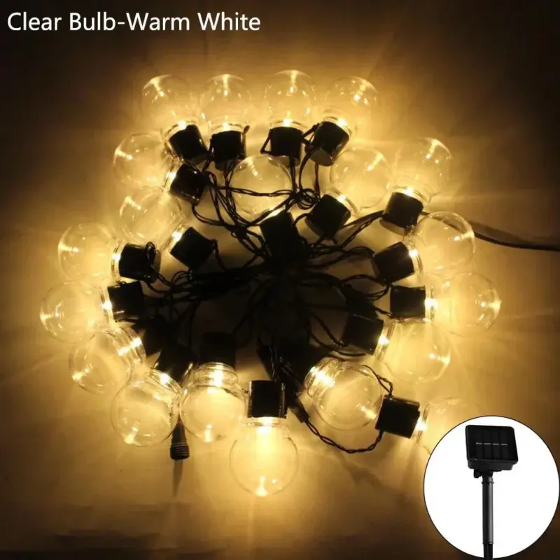 5 7 11M Led Globe Solar Fairy String Lights Christmas Garland Street Wedding Bulb Lamps Outdoor 2912434b c2d7 4dbf a957 3306b69ec6b7