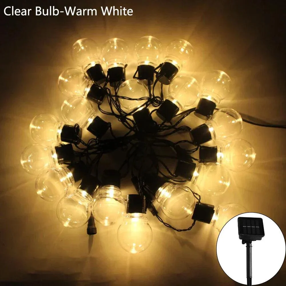 5 7 11m Led Globe Solar Fairy String Lights Christmas Garland Street Wedding Bulb Lamps Outdoor 2912434b C2d7 4dbf A957 3306b69ec6b7