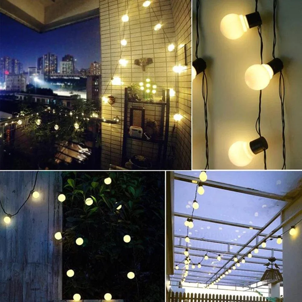 5 7 11m Led Globe Solar Fairy String Lights Christmas Garland Street Wedding Bulb Lamps Outdoor 4d0ad73d C705 48be 916f C66362038d15