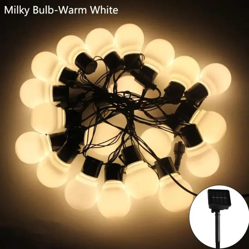 5 7 11M Led Globe Solar Fairy String Lights Christmas Garland Street Wedding Bulb Lamps Outdoor a70bd04e 5051 4dbe a3e8 128ad83ee45f