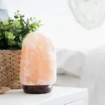 5 Inch 1 2Kg 100 Himalayan Kristallen Steenzoutlamp Met Dimmer Koord Nachtlampje Natuurlijke Kristallen Rots Klassieke