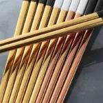 5 Pairs Chopsticks Stainless Steel Titanize Chinese Gold chopsitcks Set Black Metal Chop Sticks Set Used c6edc205 cab7 4003 a71a a1bc38f00b0b