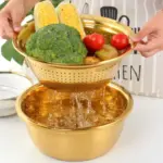 5 in 1 Kitchen Tool Stainless Steel Drain Pot Food Chopper Vegetable Cutter Peeler Hand Held 9fe4c066 79c9 44cd 8bc4 9958e48c66d5