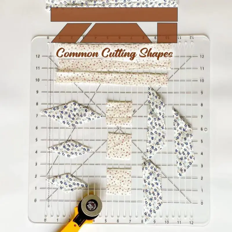 5 in 1 Quilt cutting template tag1