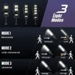 5 main led solar lights outdoor garden street light with motion sensor and remote control waterproof wall light for garage floodlight