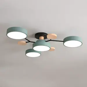 Homeko Iron LED Semi-Flush Ceiling Light