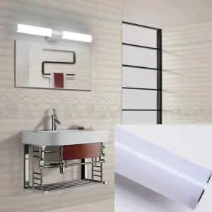 LuxBright - Modern minimalist cylindrical LED mirror wall lamp