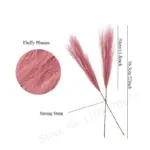 5Pcs Pampas Kunstmatige Bloemen Boeket Kunstbloemen Boeket Pluizige Diy Nep Bloem Riet Voor Wedding Thuis Decoratie