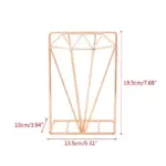 5 1 Pc Book Support Stand Creative Diamond Shaped Metal Bookends Desk Organizer Storage Shelf