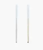 5 Pairs Chopstick Set Stainless Steel Reusable 23.5 cm tag1