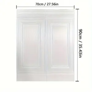 5pcs 3D Wall Tile Sticker, Foam Self-Adhesive Anti-Collision Wallpaper, Waterproof Moisture-Proof Sticker