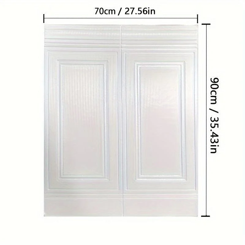5pcs 3D Wall Tile Sticker, Foam Self-Adhesive Anti-Collision Wallpaper, Waterproof Moisture-Proof Sticker -  - #tag1#
