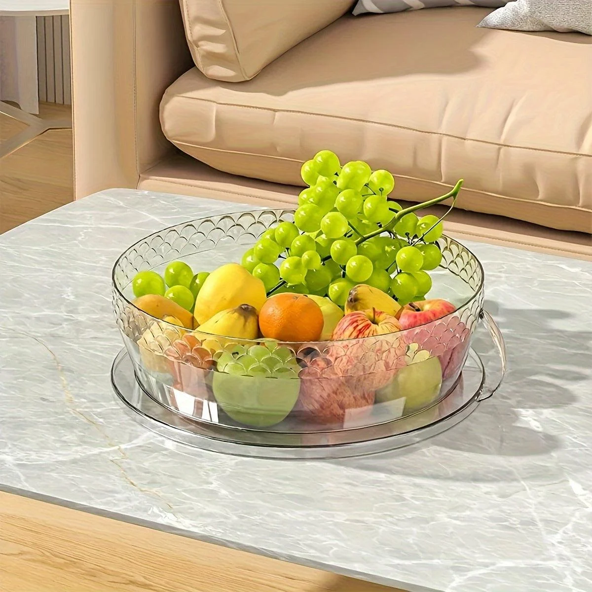 5pcs Stackable Food Cover, Transparent Dust-proof Serving Cover, Food Insulation Cover, Multi-functional Food Protection Cover -  - #tag1#