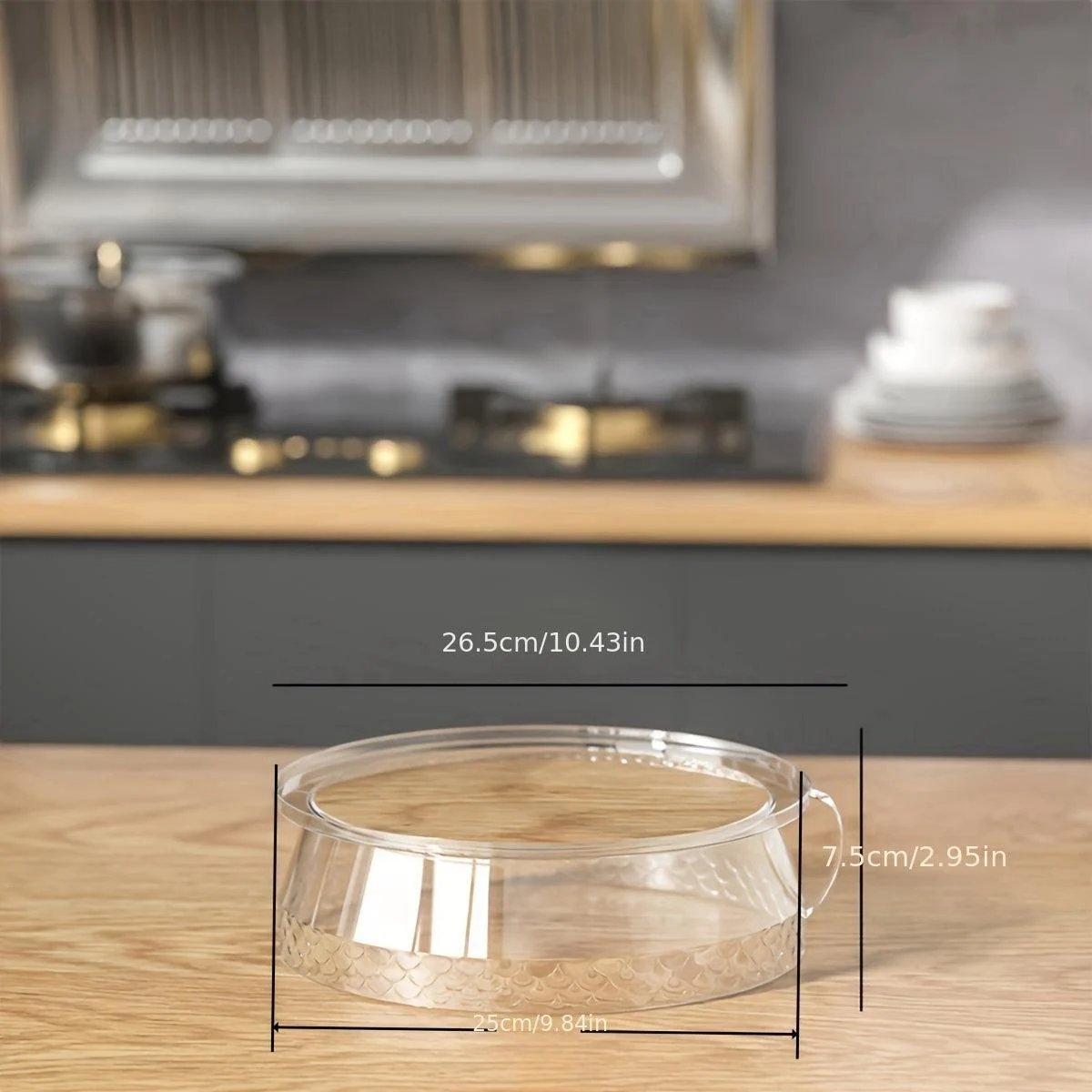 5pcs Stackable Food Cover, Transparent Dust-proof Serving Cover, Food Insulation Cover, Multi-functional Food Protection Cover -  - #tag1#