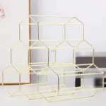6 Bottle Wine Rack Metal Freestanding Kitchen Storage Stand Wine Cabinet Grape Wine Shelf Display Bar 579bd024 df2c 4b87 899f dda15ff1f2c7