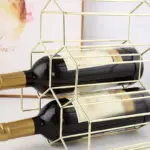 6 Bottle Wine Rack Metal Freestanding Kitchen Storage Stand Wine Cabinet Grape Wine Shelf Display Bar e32ee5ad 3cb9 4e34 a02e 8cc28ab1d59e