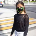 6 Pack Two Layer Reusable Halloween Kids Face Mask With Adjustable Earloop tag1