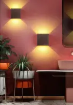6 w up and down wall lamps gold silver le description