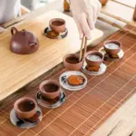 6Pcs Set Resin Pine Coasters Heat Resistant Placemats Drink Mat Tea Coffee Cup Pad Waterproof Non 5bef21f2 701f 4cb7 b397 143fde9a0604