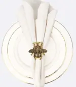 6 Pcs Set Bumble Bee Napkin Rings 5.7cm tag1